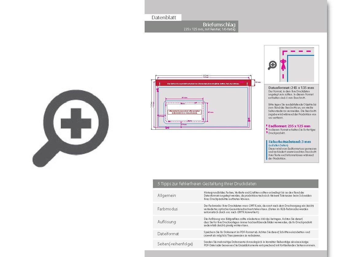 Product Bild briefumschlag_din_lang_kompakt_quer__haftklebend_mit_fenster__einseitig_1_0_schwarz-_wei___bedruckt